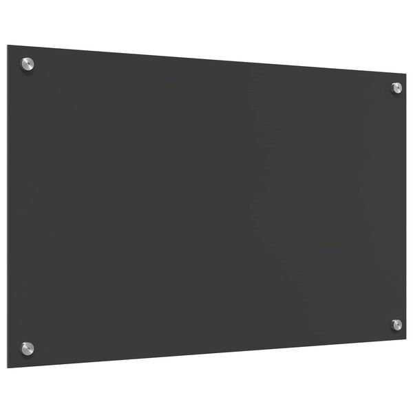 vidaXL Kuchynský backsplash Tmavo šedá 80 x 50 x 0,6 cm tvrdené sklo