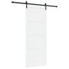 vidaXL Posuvn&eacute; dvere 93 x 232 cm Kompozitn&eacute; drevo Biela a čierna