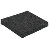 vidaXL Pad z gumov&yacute;ch gran&uacute;l na dvor Čierny 9 x 9 x 1 cm Guma