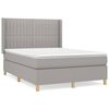 vidaXL Boxspring posteľ s matracom bledosiv&aacute; 140x200 cm l&aacute;tka
