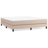 vidaXL Posteľn&yacute; r&aacute;m s boxspringom kapuč&iacute;nov&yacute; 180x200 cm umel&aacute; koža