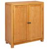 vidaXL Skrinkov&yacute; s dverami Hned&aacute; 80 x 35 x 95 cm Mas&iacute;vne dubov&eacute; drevo