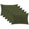 vidaXL Poťah na podložku 6 pcs HEERLEN Zelen&aacute; 30 x 50 cm