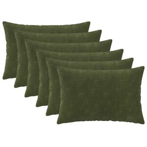 vidaXL Poťah na podložku 6 pcs HEERLEN Zelen&aacute; 30 x 50 cm