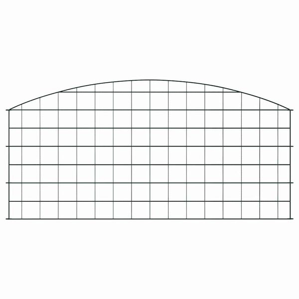 vidaXL Sada plotu pre rybn&iacute;k 5 pcs Zelen&aacute; 100 x 50 cm Oceľ