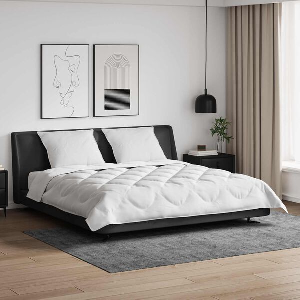 vidaXL Zima-leto perina s vank&uacute;&scaron;om 3 pcs Biela Mikrovl&aacute;kno