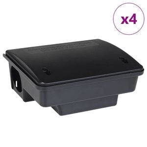 vidaXL Pasce na my&scaron;i 4 ks čierne 23x19x9,5 cm