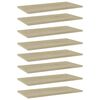 vidaXL Pr&iacute;davn&eacute; police 8 ks, dub sonoma 60x30x1,5 cm, drevotrieska