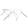 vidaXL Strie&scaron;ka Bimini s 2 obl&uacute;kmi biela 180x130x110 cm