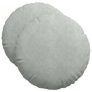 vidaXL Vank&uacute;&scaron;e na sedenie 2 pcs Svetlosiv&aacute; &Oslash; 40 x 13 cm Zamat