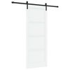 vidaXL Posuvn&eacute; dvere 83 x 211 cm Kompozitn&eacute; drevo Biela a čierna