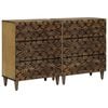 vidaXL Serv&iacute;rovacia skriňa 2 pcs Hned&aacute; 60 x 33,5 x 75 cm