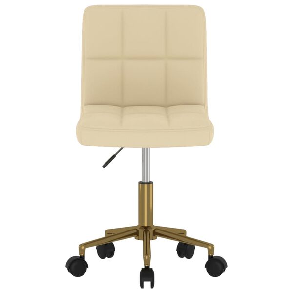 vidaXL Otočn&aacute; jed&aacute;lensk&aacute; stolička kr&eacute;mov&aacute; zamatov&aacute;