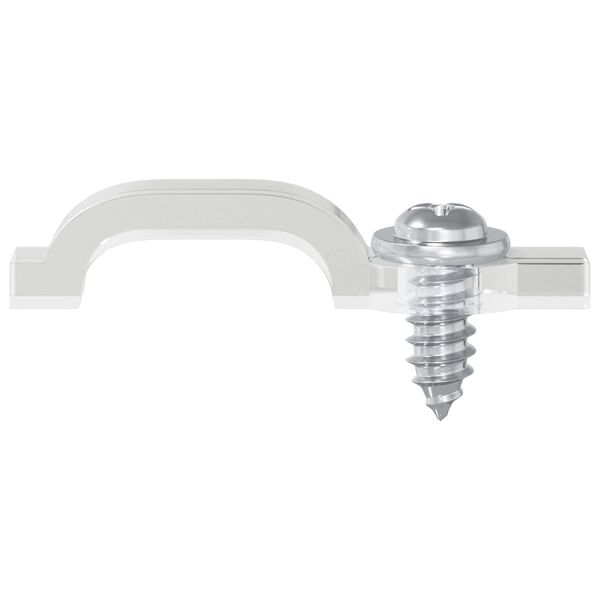 vidaXL LED p&aacute;skov&eacute; svorky 2 pcs Priehľadn&aacute; 2 x 1 x 0.5 cm