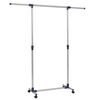 vidaXL Nastaviteľn&yacute; nerezov&yacute; ve&scaron;iak 165x44x150 cm strieborn&yacute;