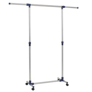 vidaXL Nastaviteľn&yacute; nerezov&yacute; ve&scaron;iak 165x44x150 cm strieborn&yacute;