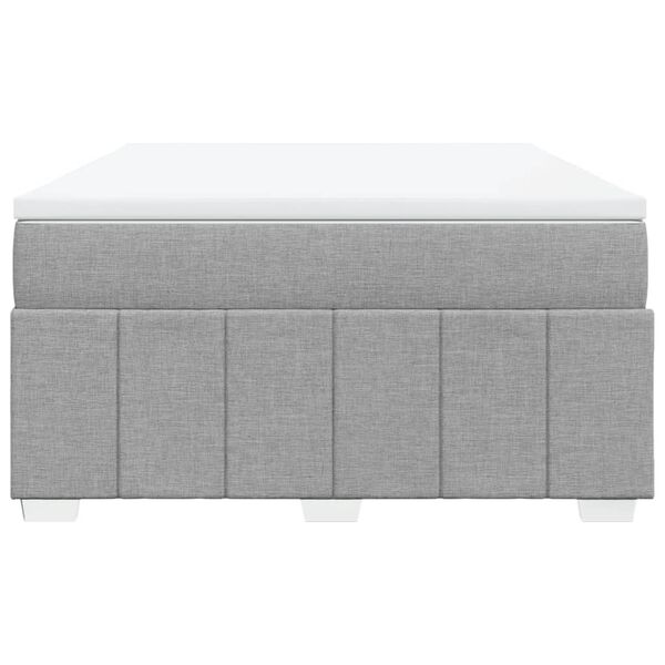 vidaXL Boxspring posteľ s matracom bledosiv&yacute; 140x190 cm l&aacute;tka