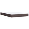 vidaXL Boxspring posteľ s matracom tmavohned&aacute; 160x200 cm l&aacute;tka