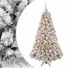 vidaXL Umel&yacute; vianočn&yacute; stromček s vianočn&yacute;mi guľami 180 cm 300 LED