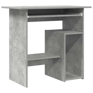 vidaXL P&iacute;sac&iacute; st&ocirc;l, bet&oacute;novo siv&yacute; 80x45x74 cm, kompozitn&eacute; drevo
