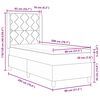 vidaXL Posteľ s pružinov&yacute;m r&aacute;mom Tmavo &scaron;ed&aacute; 80 x 200 cm Zamat