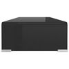 vidaXL Sklenený TV stojan/stojan pod monitor, čierny, 70x30x13 cm
