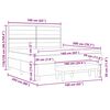 vidaXL Posteľ s pružinov&yacute;m r&aacute;mom s matracmi Kr&eacute;mov&aacute; 160 x 200 cm l&aacute;tka