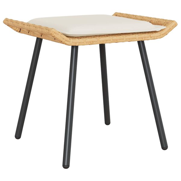 vidaXL Súprava záhradných pohoviek 4 pcs Prírodná polyratan