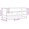 vidaXL TV skrinka hned&yacute; dub 100x34,5x40 cm kompozitn&eacute; drevo a kov
