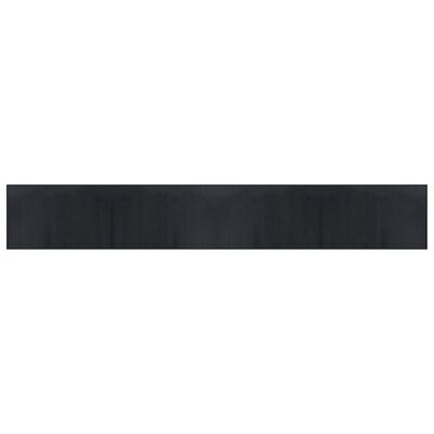 vidaXL Koberec obdĺžnikový čierny 60x400 cm bambus