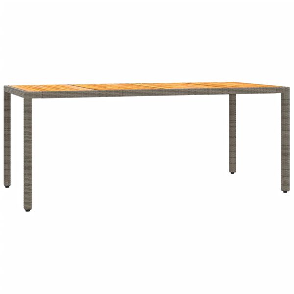 vidaXL 7-dielna z&aacute;hradn&aacute; jed&aacute;lensk&aacute; sada s podložkami siv&aacute; polyratan