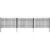 vidaXL Latkov&yacute; plot so stĺpikmi 3 ks, WPC 600x120 cm