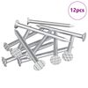 vidaXL Hřeb&iacute;ky pre Drev&aacute; 12 ks Strieborn&aacute; &Oslash; 3 x 15 mm Kov