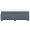 vidaXL Posteľný rám boxspring s matracom tmavosivý 90x190 cm zamat