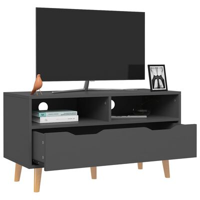 vidaXL TV skrinka, sivá 90x40x48,5 cm, kompozitné drevo