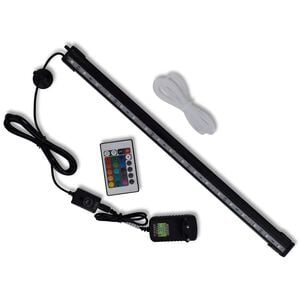 Akv&aacute;riov&aacute; LED lampa s bublinami RGB 48 cm