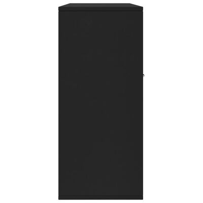 vidaXL Komoda, čierna 88x30x70 cm, kompozitné drevo