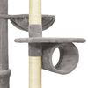 vidaXL &Scaron;krabadlo pre mačky od podlahy k stropu siv&eacute; 220-240 cm