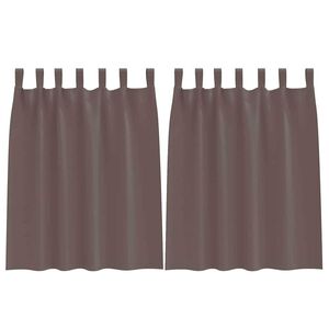 vidaXL Z&aacute;clony na zatemnenie s kr&uacute;žkami 2 pcs Tmavohned&aacute; 140 x 140 cm