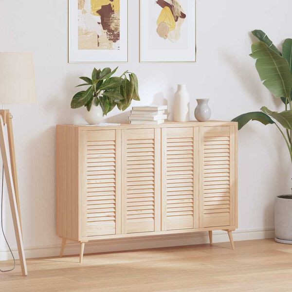 vidaXL dvierka skriniek Louvred Design 4 ks 69x29,5 cm mas&iacute;v borovica