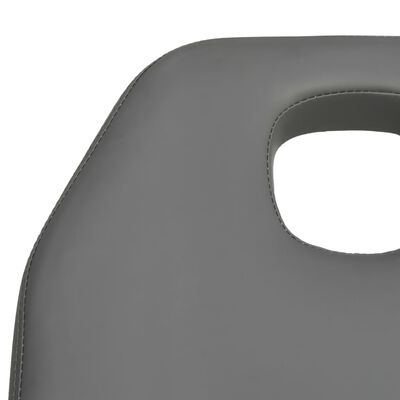 vidaXL Masážny stôl, sivý 180x62x(86,5-118) cm