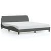 vidaXL R&aacute;m postele Dover tmavosiv&yacute; 183x213 cm l&aacute;tka