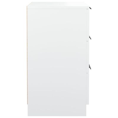 vidaXL Nočný stolík biely 40x36x65 cm