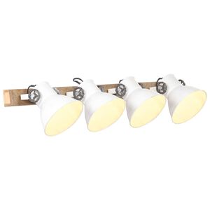 vidaXL Industri&aacute;lna n&aacute;stenn&aacute; lampa biela 90x25 cm E27