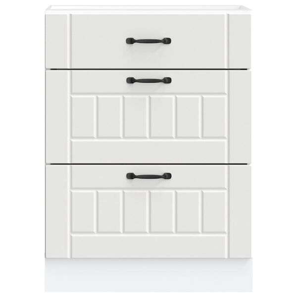 vidaXL Kuchynsk&aacute; spodn&aacute; skrinka Lucca, biela, kompozitn&eacute; drevo