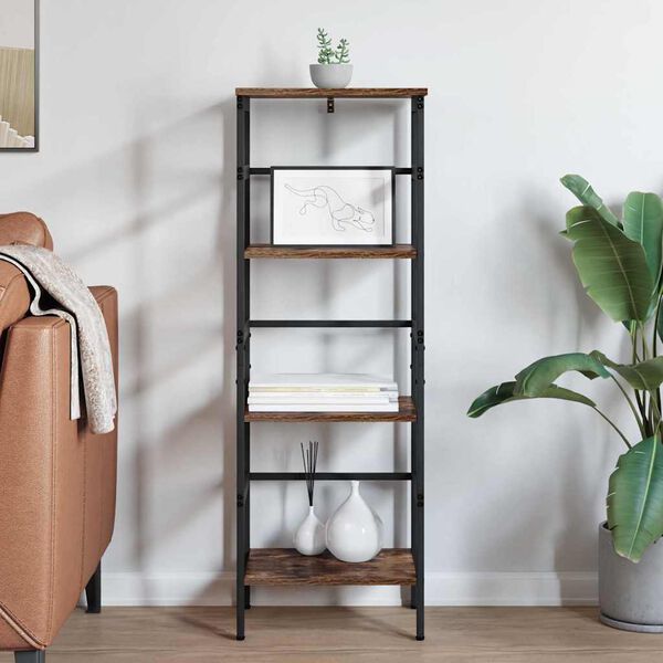 vidaXL Regál na knihy Dymová dub 40 x 29,5 x 115 cm Kompozitné drevo