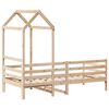 vidaXL Denná posteľ so strieškou 90x190 cm borovicový masív