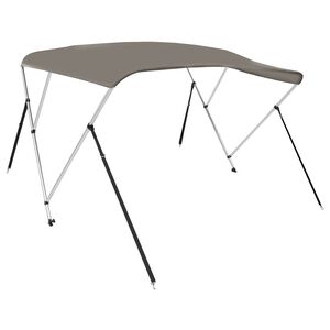 vidaXL Strie&scaron;ka bimini s 3 obl&uacute;kmi siv&aacute; 183x140x137 cm