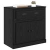 vidaXL Highboard Čierny dub 70 x 35,5 x 67,5 cm Kompozitn&eacute; drevo