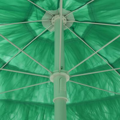 vidaXL Plážový slnečník Hawaii, zelený 240 cm